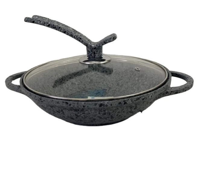Die cast die-cast aluminum granite coating 24cm 28cm 32cm 36cm 40cm wok