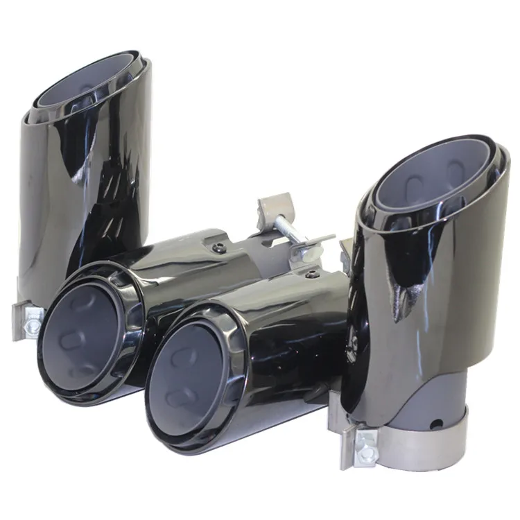 Новый стиль 2020, наконечник выхлопной трубы для 2018 por-sche cay-enne, глушитель выхлопной трубы, хромированный, черный