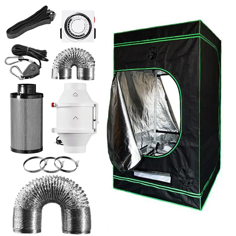 100*100*200cm Extra Large High Reflective Mylar Home Plants Box Indoor Grow Tent Complete Kit