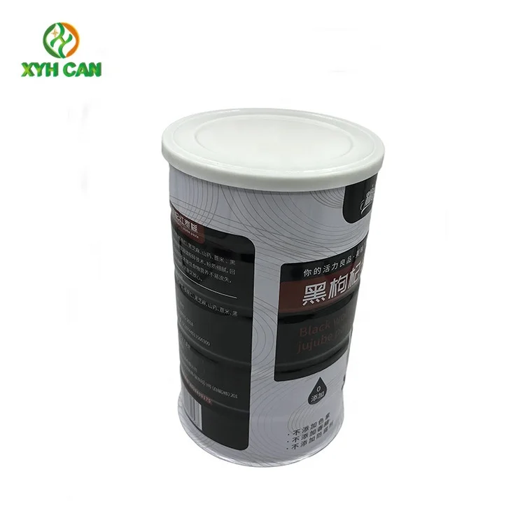 400g Milk Powder Can Tin with Plastic Cover and Plastic Spoon Custom Logo