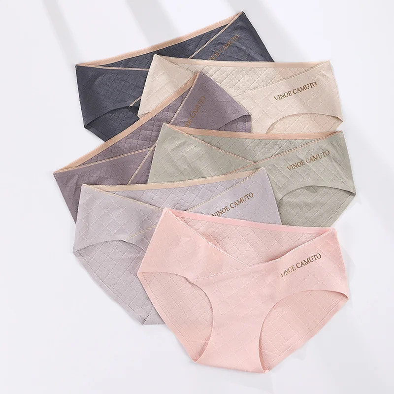 Оптовая продажа, индивидуальные трусики для беременных с низкой талией и перекрестными бретельками, нижнее белье хорошо сидит под грудью, без давления