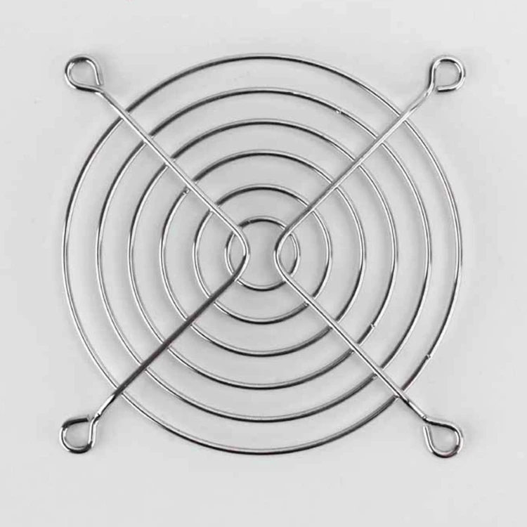 Металлическая решетка для вентилятора 90x90 мм 9 см, серебристая решетка для вентилятора 90x90 мм, вентиляторы постоянного тока/переменного тока