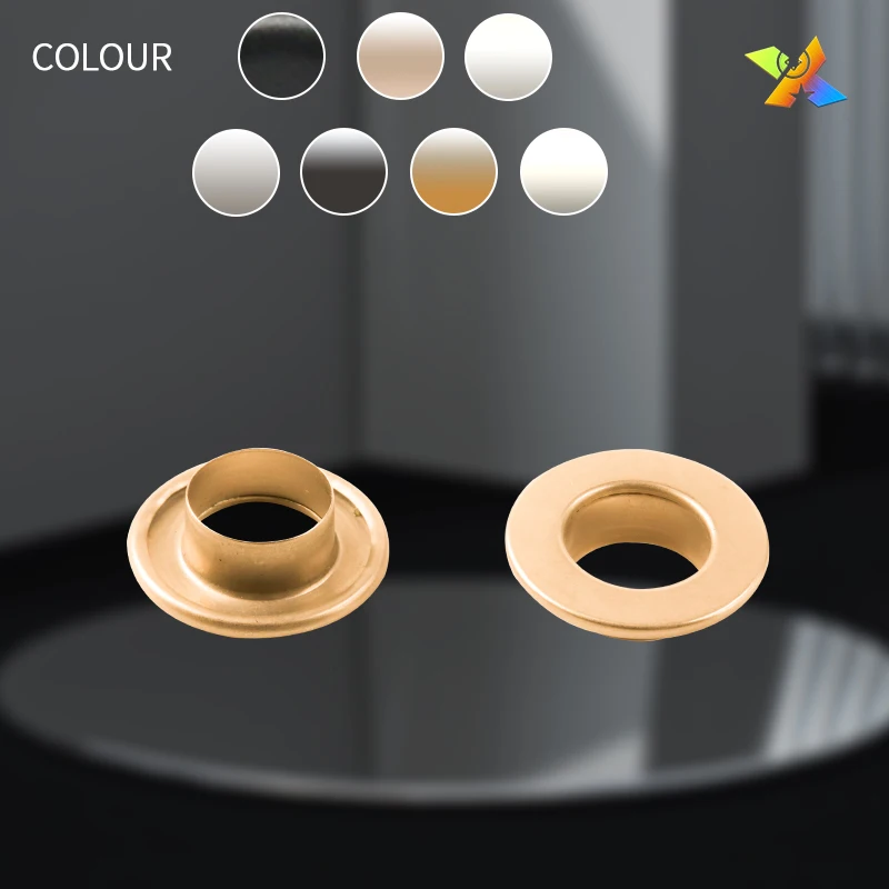 Customized high quality Double layer eyelets and grommets branded eyelets eyelet brass