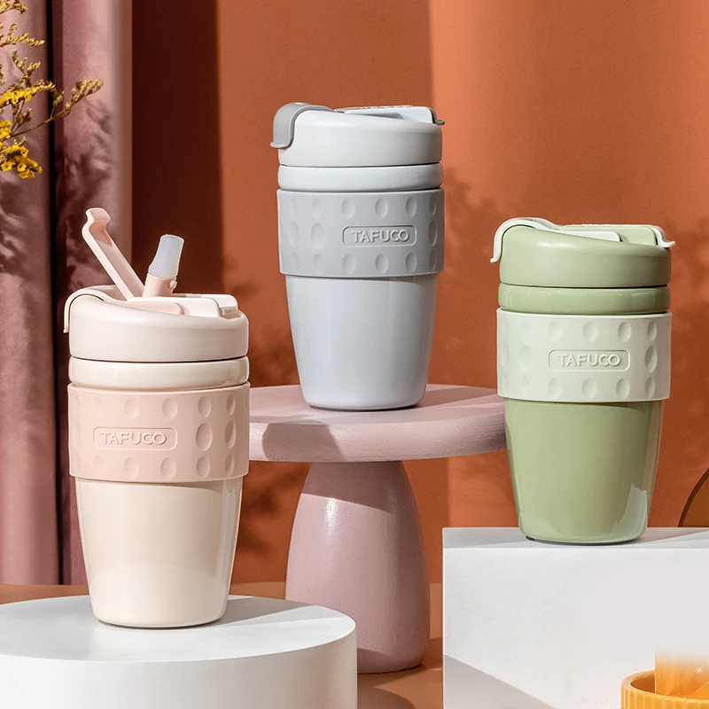 Travel Coffee Mug Insulated Coffee Cups with Dual Lid Stainless Steel Coffee Mugs Spill Proof Double Wall Vacuum Tumblers Reusab