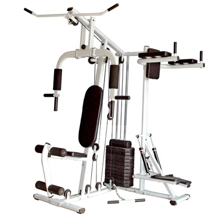 Whole Body Power Tower Fitness Single Multi Three 3 Station Home Commercial Gym Exercise Machine Multi Station with Bench Gym