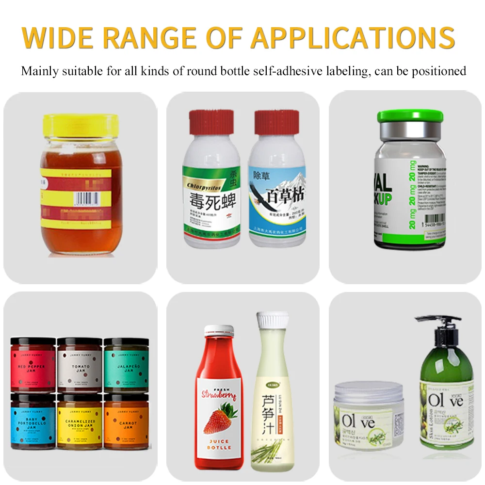 YK CE MT-50D Semi-auto Round Bottle Self-adhesive Sticker Labeling Machine With Date Printer,Labeling Machine With Code Printer