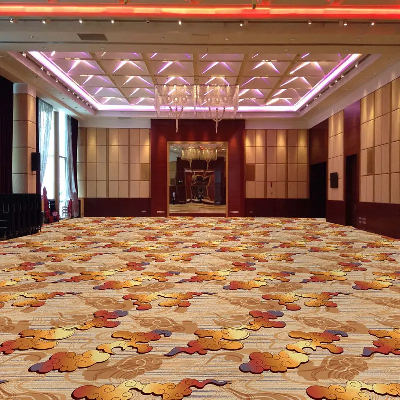 Banquet Hall Axminster Carpet For Hotel Living Room Wool Carpet Custom Carpet