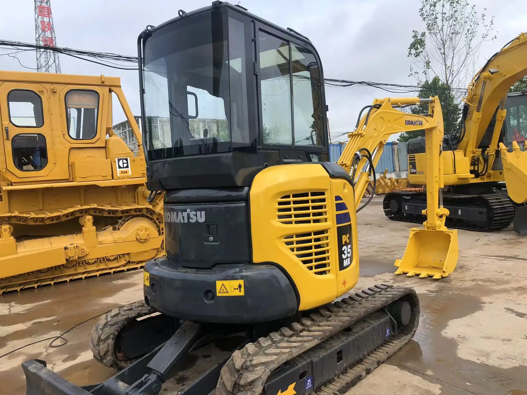 Japanese  used 3.5 ton komatsu mini excavator digger pc35mr