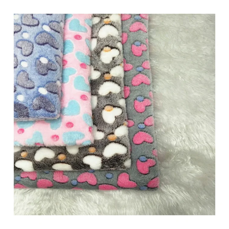 New design 350g printing coral velvet printing flannel fabric pajamas home clothes blanket toy fabric