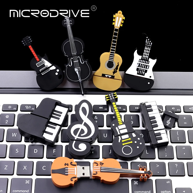Various musical instrument models usb flash drive 1gb 2gb 4GB 8GB 16GB 32G 64G 128GB 512MB memory pendrive USB2.0