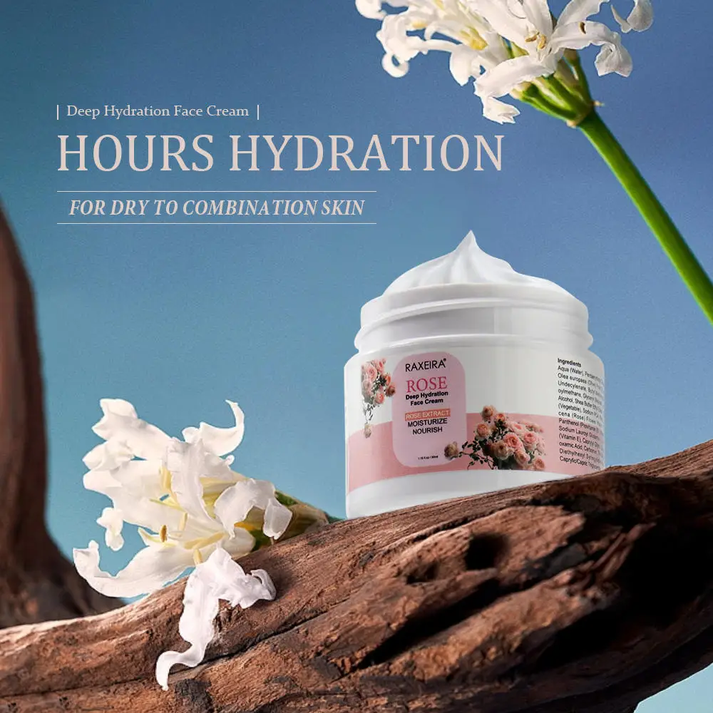 Organic Olive fruit oil rose flower water shea butter face cream & lotion face fresh cream Rose Hydrating Face cream