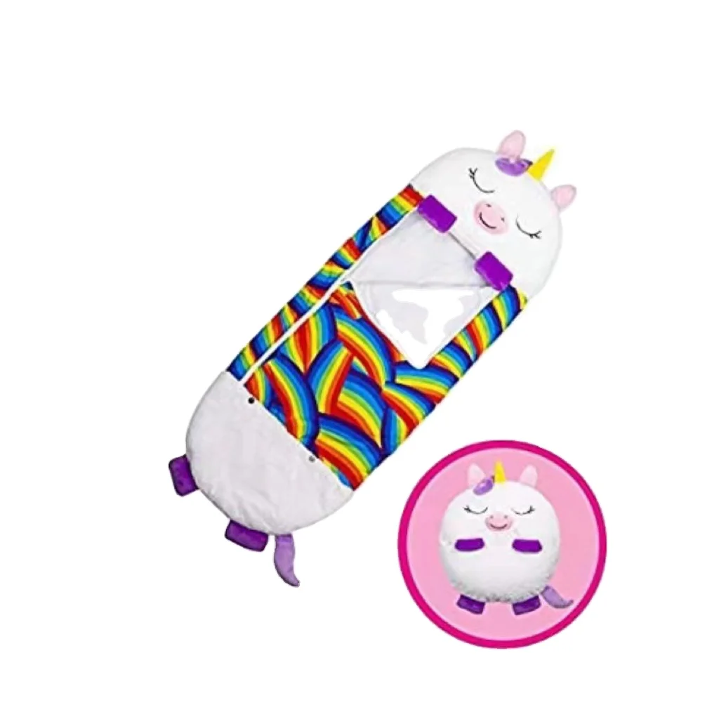 wholesale Custom baby sleeping bag cotton preservation plush pillow cute stuffed plush animal toy children sleeping bag