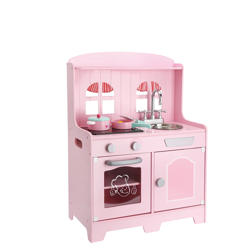 kitchen toys pretend play for kids Pink Kitchen with sound play Kitchen set