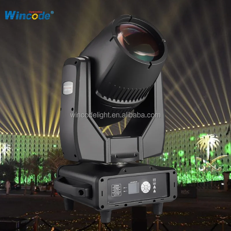 Wincode Новый мини-380 Вт водонепроницаемый луч движущийся передний свет IP65 RDM малошумный сценический для наружных площадок освещение шоу