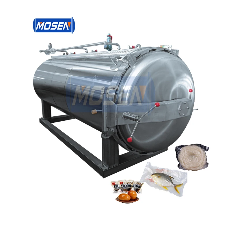 Palm Fruit Steam Retort Sterilizer Stainless Steel 304 Autoclave for Pouch Tin Cans Food Industry