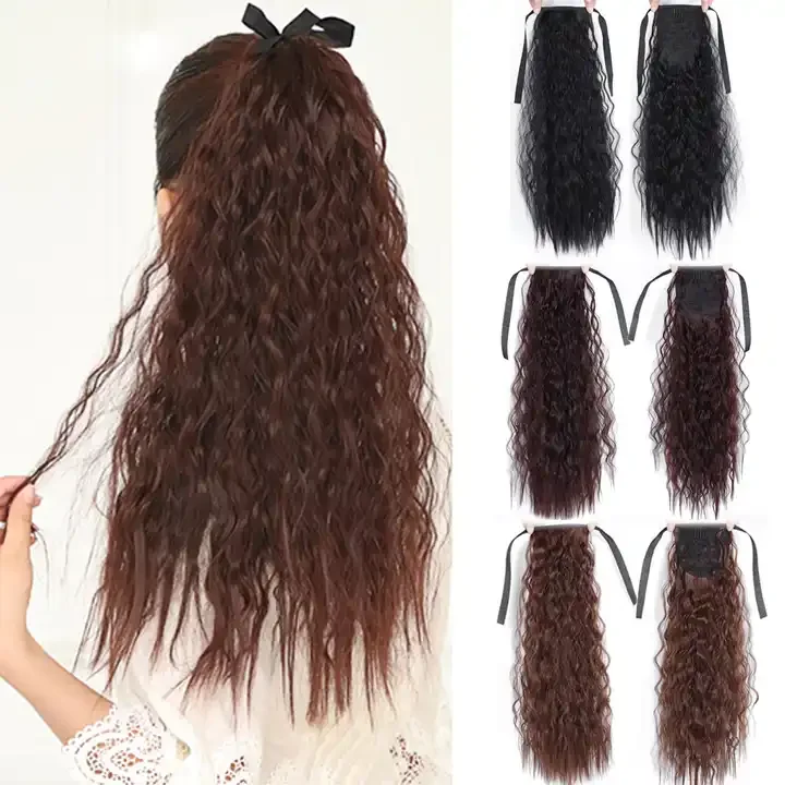synthetic drawstring ponytail hair