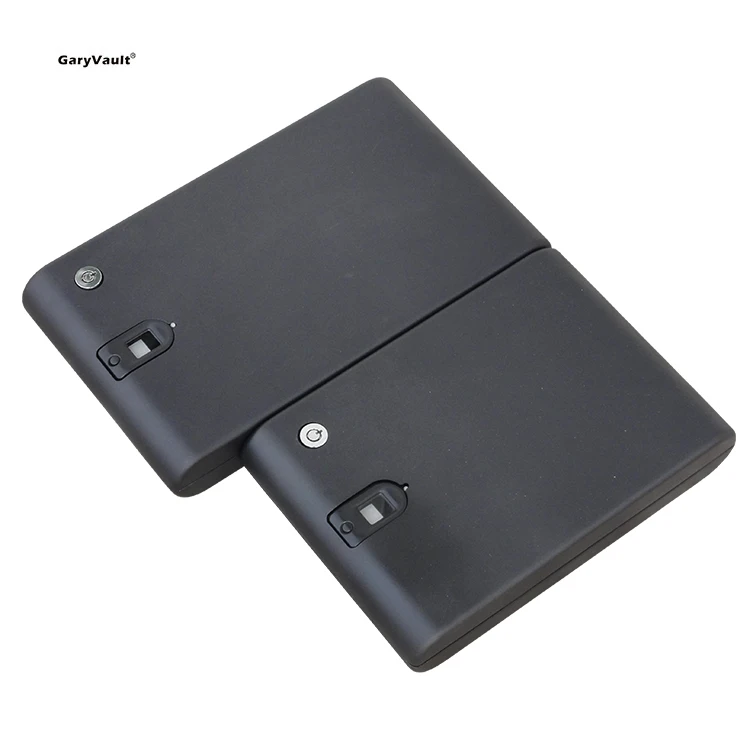 Fingerprint Gun Box  Safe Box Solid Steel Security Key Lock Safes