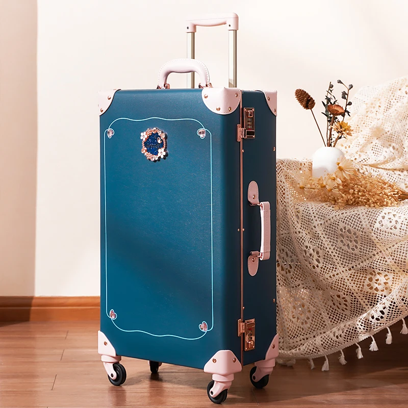 2024 High Quality PU Leather Spinner Wheel Unisex Travel Suitcase Factory Wholesale Outdoor Luggage Fashionable Carry-Ons