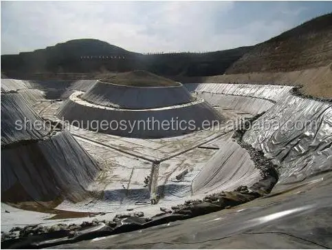 HDPE  Liner Sheet Roll 1.5mm thick texture geomembrane for waterproof project