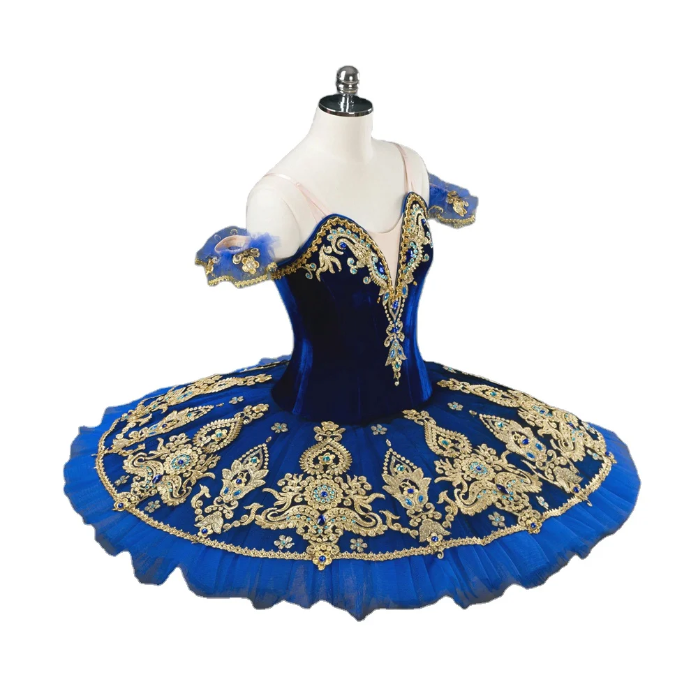 Girls ballet tutu  adult customized classical gold fairy dance dress  women competition 12 layers Ballet  tutu professional