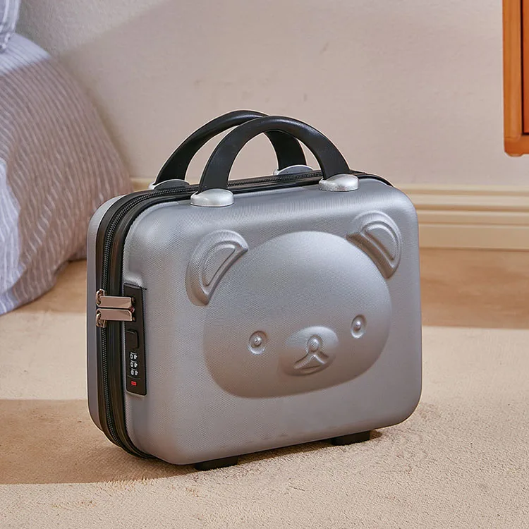 Fashion Makeup Bag Cartoon Travel Portable Fashion Suitcase Cute Hard Shell Password Box Souvenir zipper Cosmetic Case