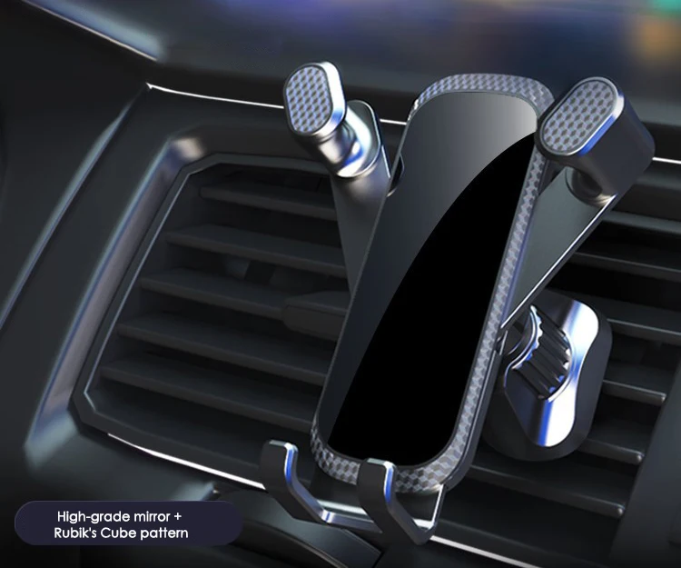 High Quality Hook Type Car Mount Car Vent Rotation Fixed Non-Gravity Clamp Mobile Phone Stand Navigation Stand