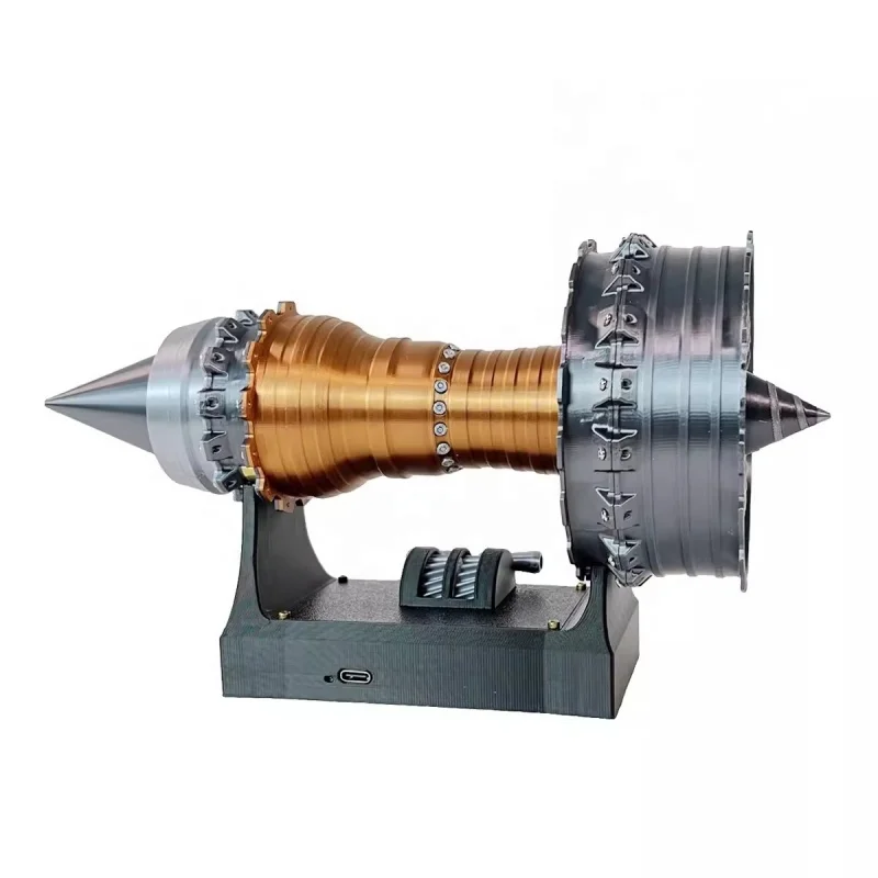 BETTER Creative Home Decoration Rotatable Model Aircraft Engine 3D Printing Model Aircraft Engine Ornaments