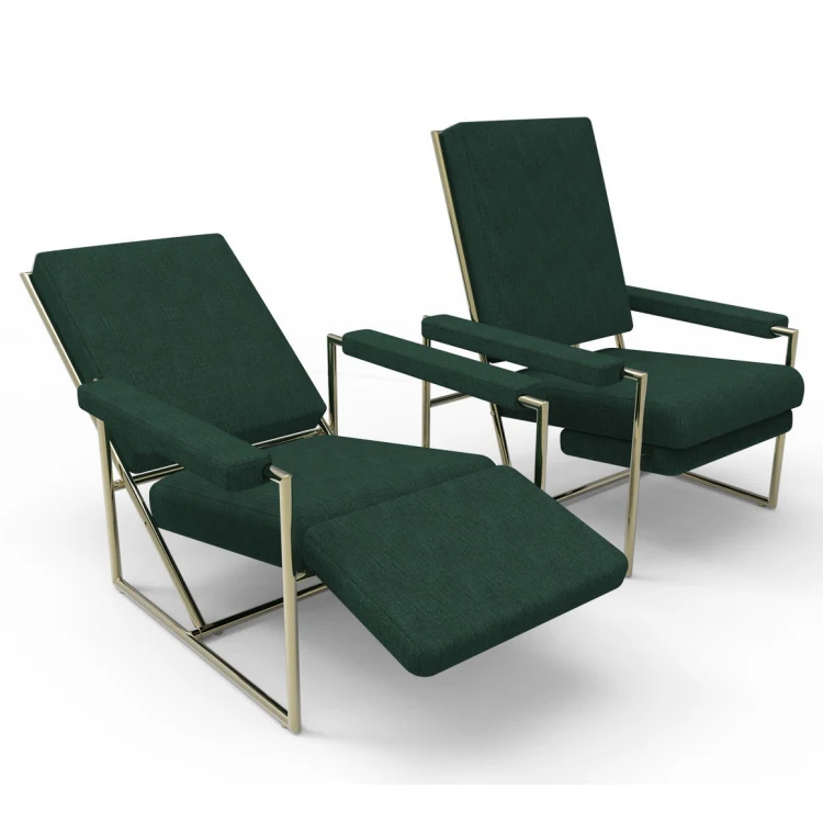 
Modern Push Back Reclining Sofa 