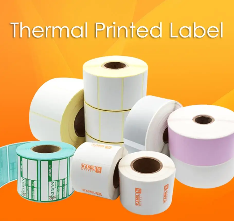 hot sale  new design adhesive stickers custom labels thermal paper