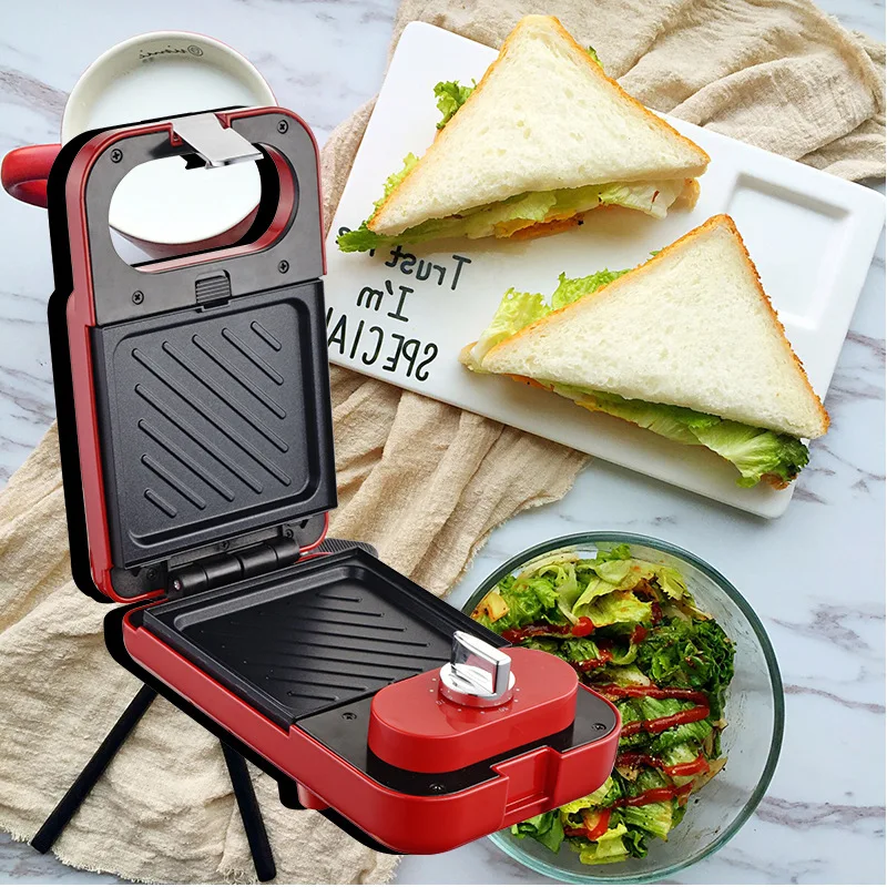 Waffle toast press toast breakfast machine home multi-functional double-sided heating sandwich machine