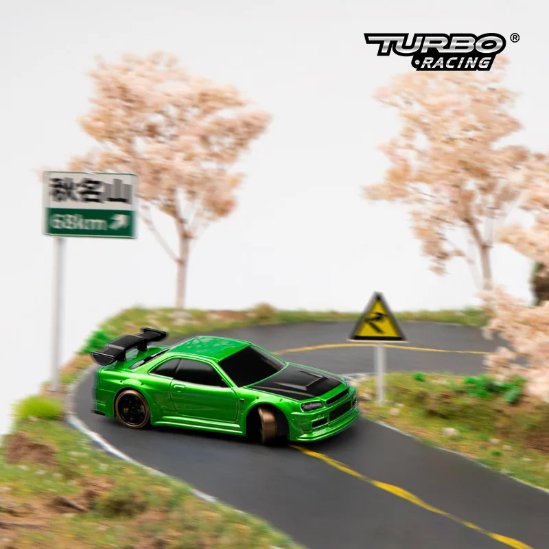 Turbo Racing 1:76 C64 C73 C72 C74 Drift Remote Control Car With Gyro Radio Full Proportional RC Toys RTR Kit Children Gifts