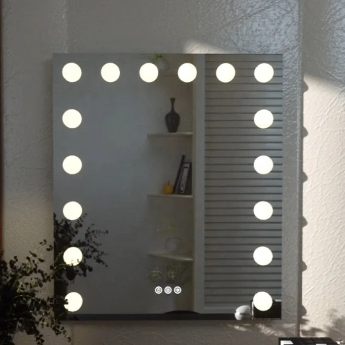 Bathnology Modern Stylish Smart Touch Screen Table Hollywood Bath Make Up Mirror with Led Light