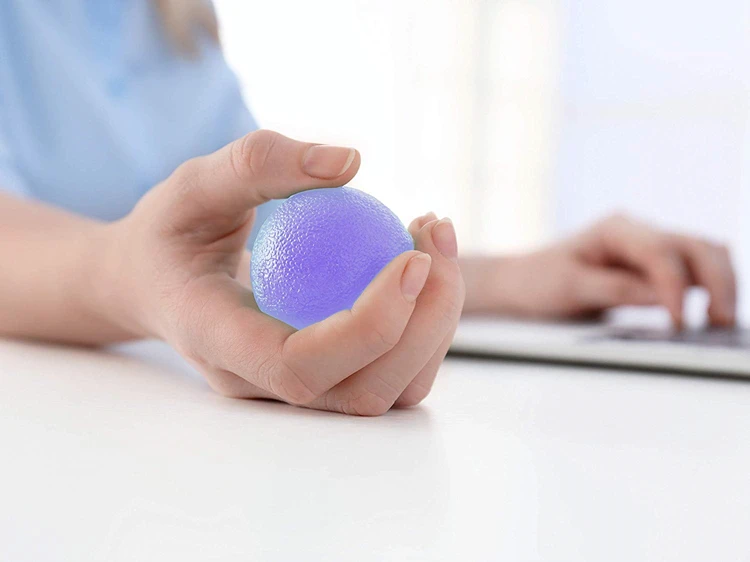 Manufacturer OEM custom Finger Hand Stress Ball for Muscle Tension Relief hand grip egg stress ball