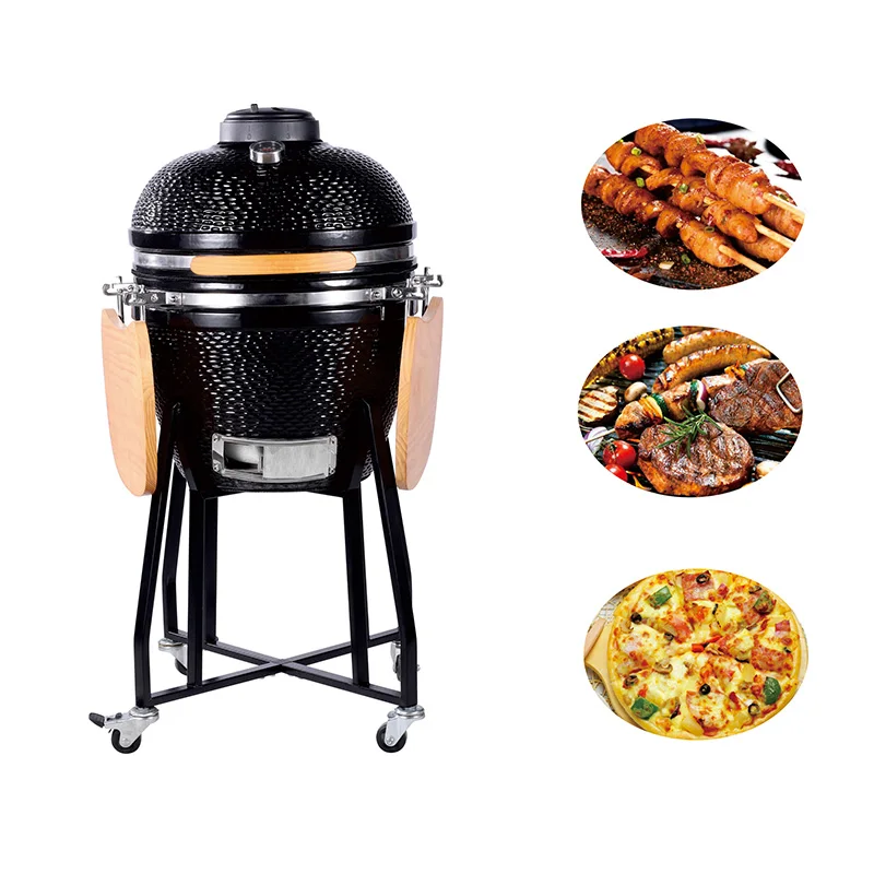 Kamado Rotisserie Ring Grill Grates Top Thermometer Chimney Vent Scharniere Hinges Hornos Pizza Cooper Kamado 18 Inch