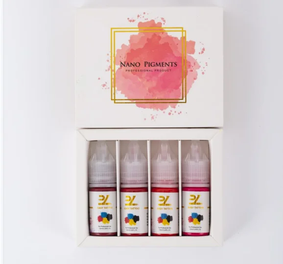 Easy Tattoo Permanent Makeup Best Tattoo Ink Set Liquid Pigment Organic Microblading Pigments Microblading Cosmetic Tattoo Ink