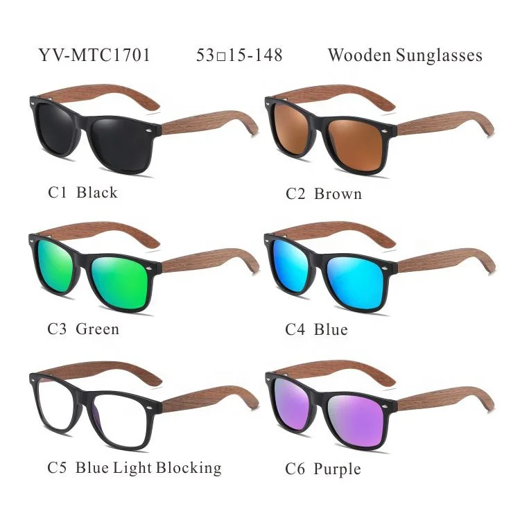 Wooden Polarized PC Wood Sunglasses For Women Men Sun Glasses River Occhiali Da Sole 2022 Uomo