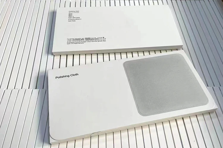 Оригинальная мягкая салфетка из микрофибры для чистки в наличии iPad iPhone 13 MacBook Pro 1:1 упаковка полировки