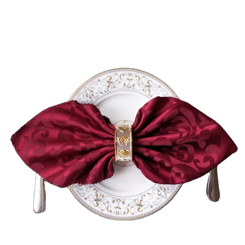 
Customer Size 100% Polyester Wedding Dinner Table Napkin 