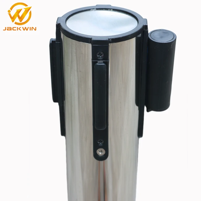 Wuhan Jackwin Retractable Belt Bank Queue Line Stanchion Post Crowd Control Barriers