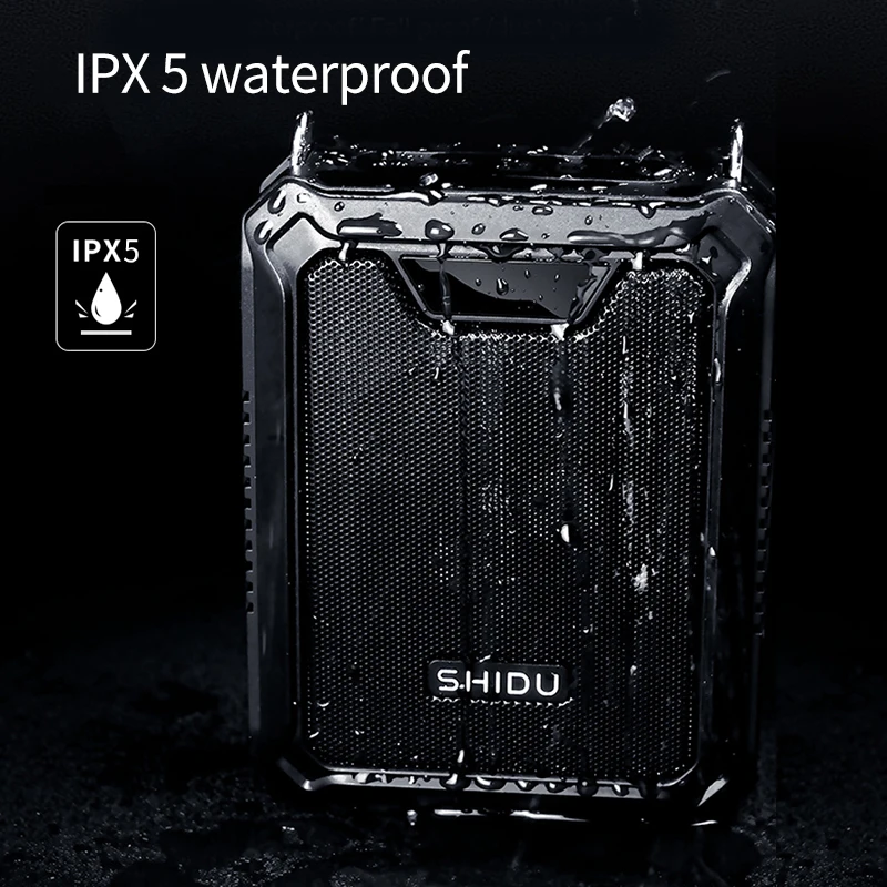 SHIDU Active Waistband Audio Player Bluetooth Amplification Speaker Powerful Portable Dual Wireless Wireless Voice Amplifier