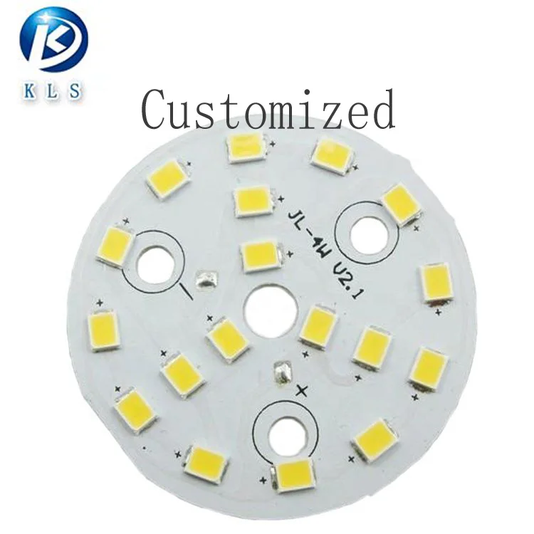 SMT мощностное PCB алюминия серебристого, золотистого цвета на заказ Светодиодная панель лампы Pcb для светодиодная лампа 2 слоя печатная плата для светодиодов