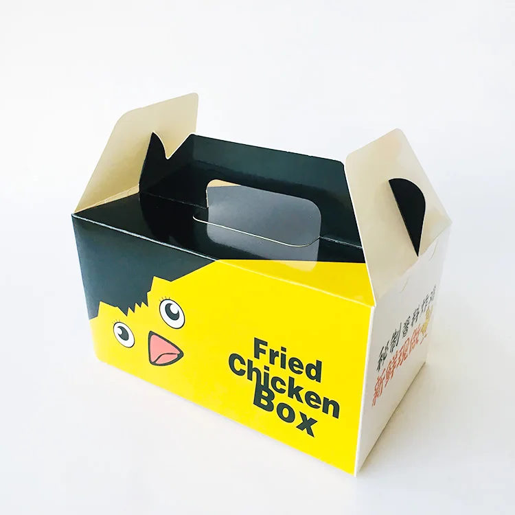 Custom Printed Food Paper Packaging Fried Chicken Boxes