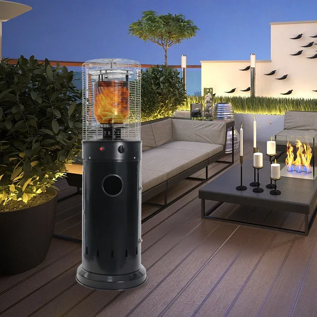 Stylish Design Stainless Steel Material Patio Heater Electric Solar Powered Patio Heater for Garden Natural Gas Patio Heater