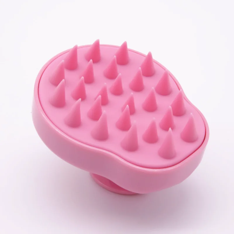 Professional manufacturer retail shampoo massage hair scalp massager comb brush silicone scalp massage brush