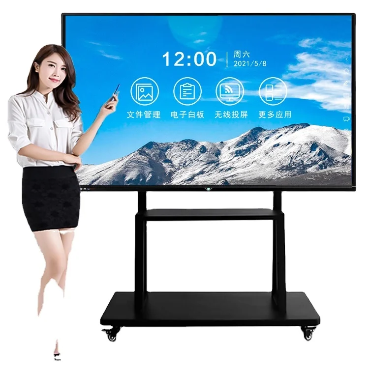 Hot Selling Oem 86 Inch Multi Touch Screen Monitor Educational Training Equipment Interactive Smart Board Flat Panel