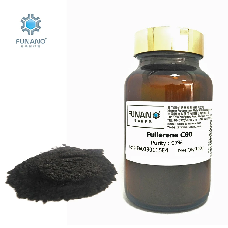 
Производитель Funano промышленные химикаты сырье углеродный черный порошок цены смазочные добавки 97% фуллерен C60 