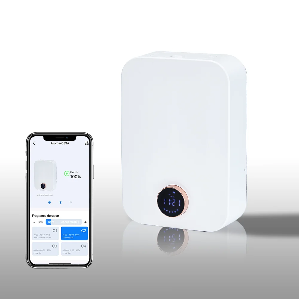 Battery Plug in Plastic Electric Perfume Diffuser  Smart Bluetooth Control  Aroma Air Diffuser For Home Bedroom