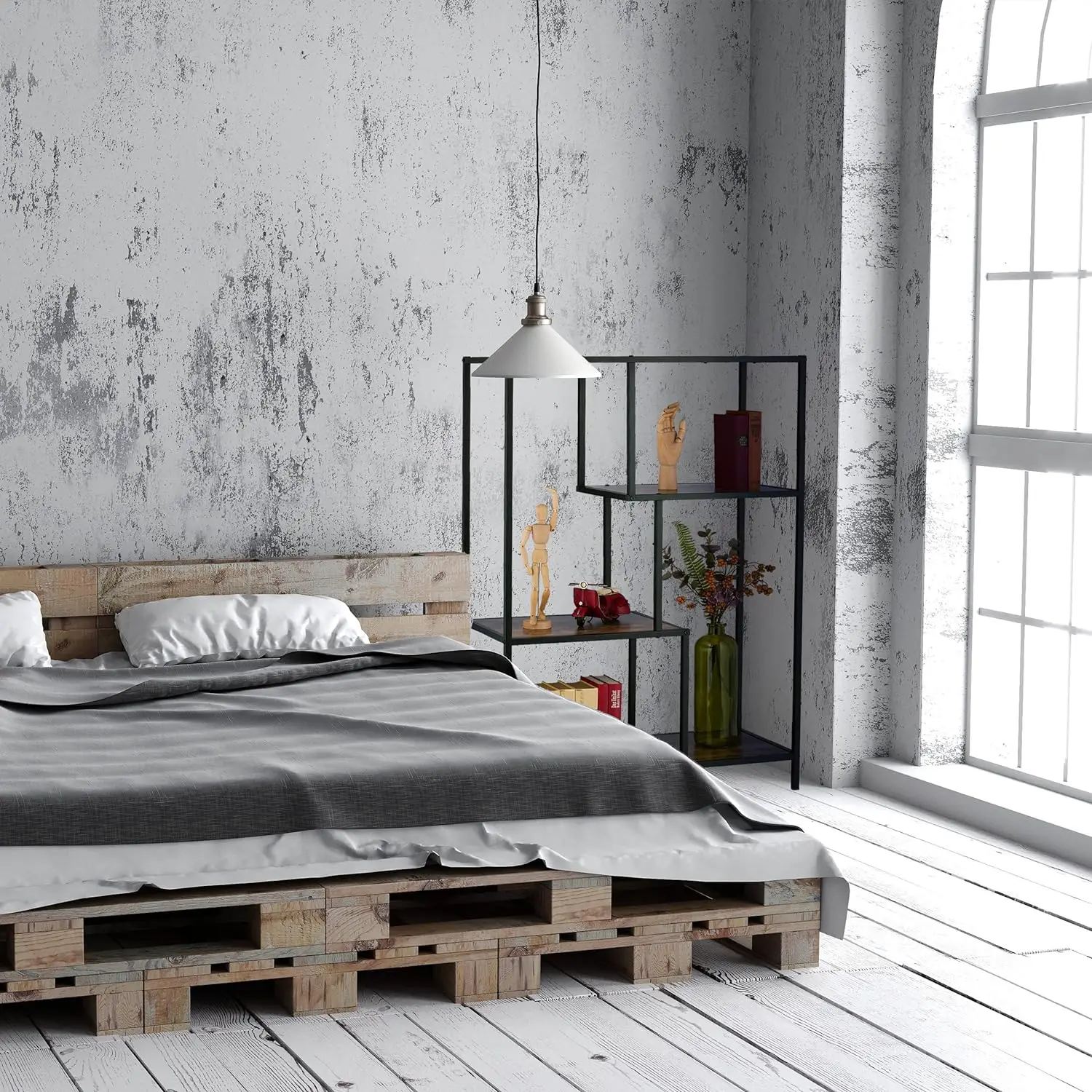 Cheap Stable wooden library bookcase bookshelves iron wood arched antique bookcase modern design