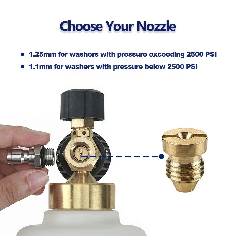 AMSTURDY FCK03N premium wide neck adjustable car wash hi pressure jet foam snow cannon