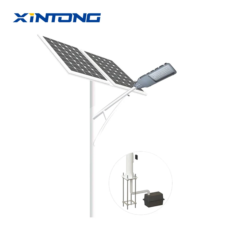 XINTONG outdoor lampara solar led street light Integrated solar street lamp